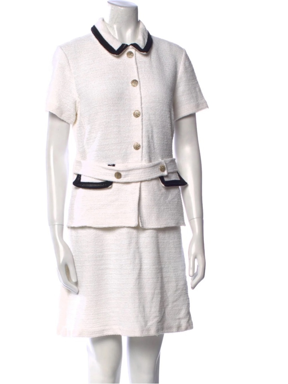 St. John Contrast Trim Mini Dress size 10